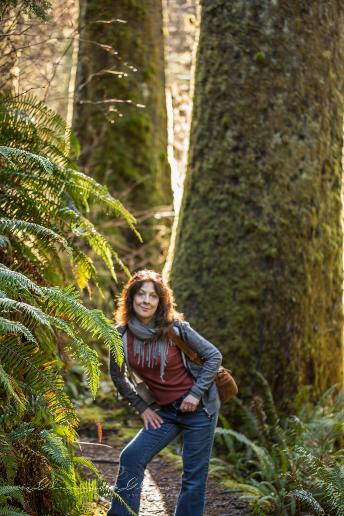 Walking in the Rainforest near Lake Quinault